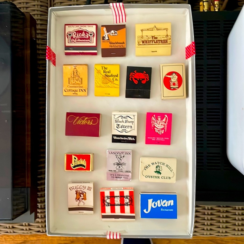 Rare Ann Arbor vintage restaurant matchbooks. Whiffletree, Cracked Crab , more